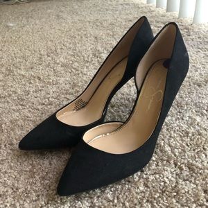 Jessica Simpson Black Stilettos